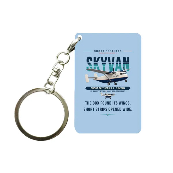 Short SC.7 Skyvan Series 3 - Original - Key Chain - Light Blue