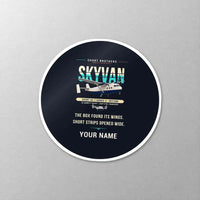 Thumbnail for Short SC.7 Skyvan Series 3 - Original + Name - Circle Sticker - Close-up