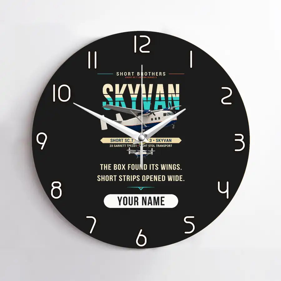 Short SC.7 Skyvan Series 3 - Original + Name - No Frame - Black