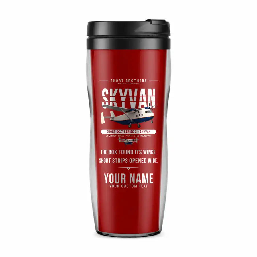 Short SC.7 Skyvan Series 3 - Original + Name - Plastic (No Holder) - Red