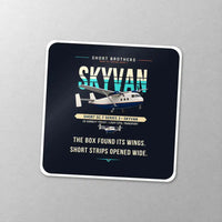 Thumbnail for Short SC.7 Skyvan Series 3 - Original - Square Sticker - Close-up