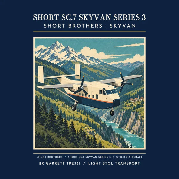 Short SC.7 Skyvan Series 3 - Poster - Card