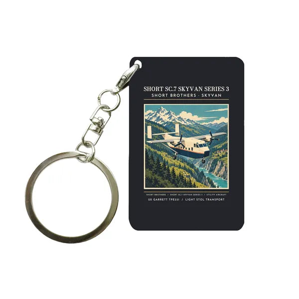 Short SC.7 Skyvan Series 3 - Poster - Key Chain - Black