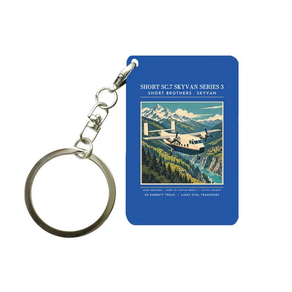 Short SC.7 Skyvan Series 3 - Poster - Key Chain - Blue
