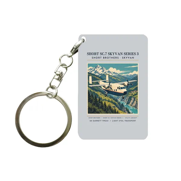 Short SC.7 Skyvan Series 3 - Poster - Key Chain - Light Gray