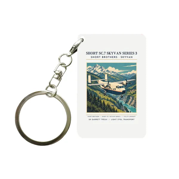 Short SC.7 Skyvan Series 3 - Poster - Key Chain - White