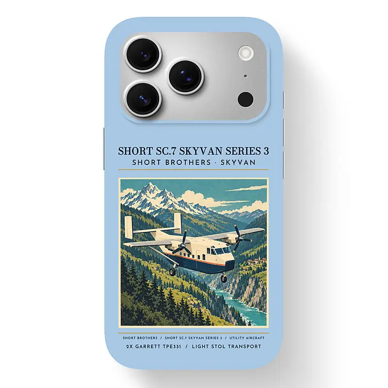 Short SC.7 Skyvan Series 3 - Poster - MagSafe iPhone 17 Pro - Light Blue