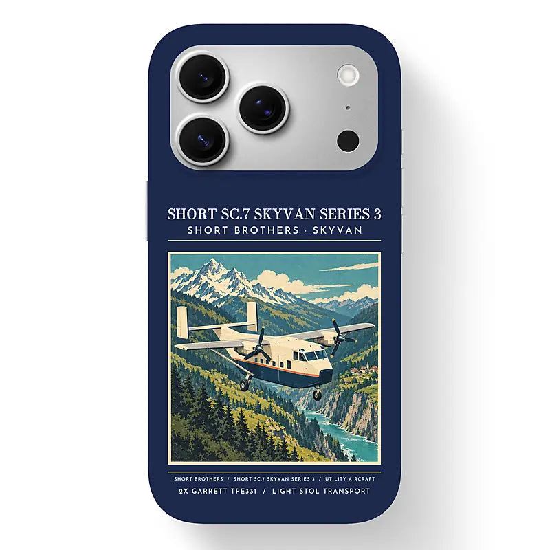 Short SC.7 Skyvan Series 3 - Poster - MagSafe iPhone 17 Pro - Navy Blue