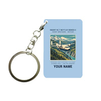 Thumbnail for Short SC.7 Skyvan Series 3 - Poster + Name - Key Chain - Light Blue