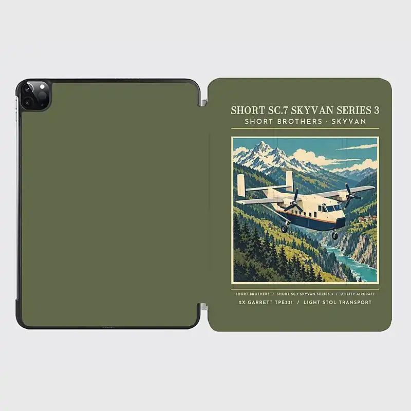 Short SC.7 Skyvan Series 3 - Poster - iPad Case - Green Army