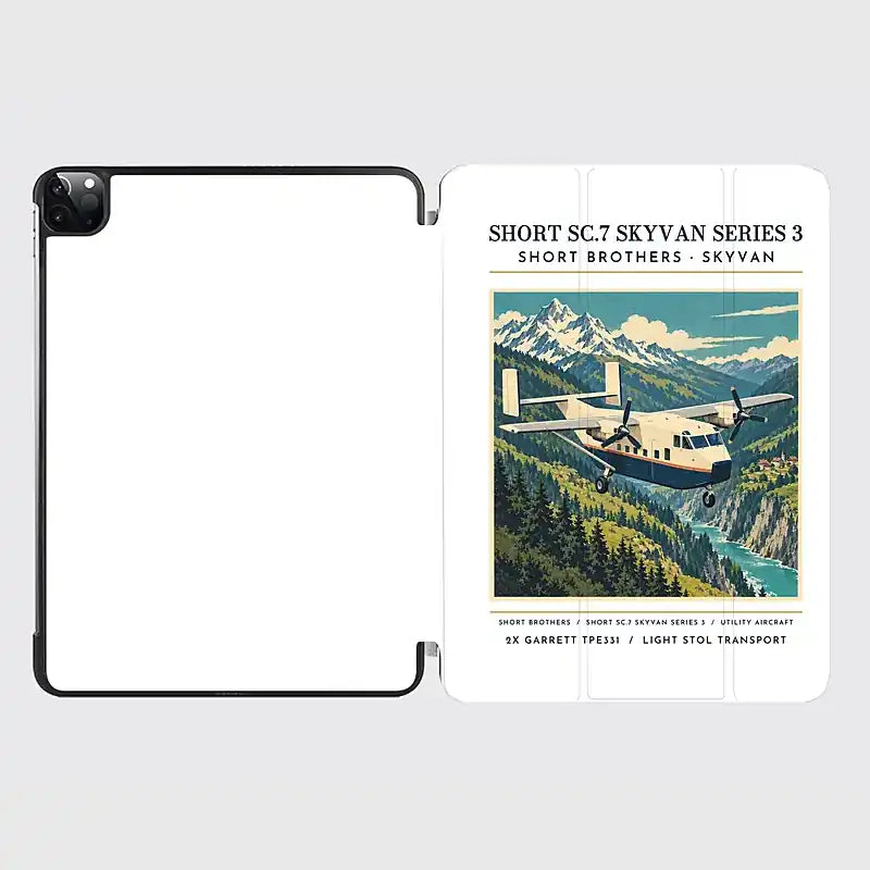 Short SC.7 Skyvan Series 3 - Poster - iPad Case - White