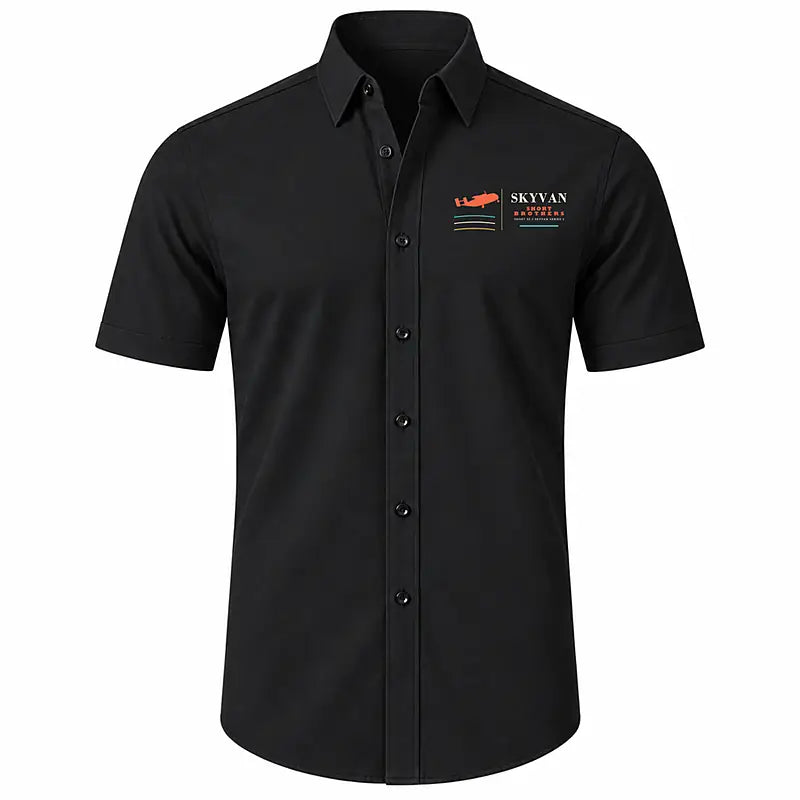 Short SC.7 Skyvan Series 3 - Short Sleeve Shirt - Poster - Black