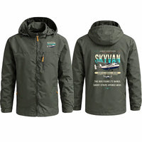 Thumbnail for Short SC.7 Skyvan Series 3 Stylish Jackets - Hooded Windbreaker - Original - Olive Green