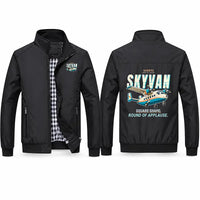 Thumbnail for Short SC.7 Skyvan Series 3 Stylish Jackets - Stand Collar - Cartoon - Black