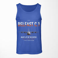 Thumbnail for Short Belfast C.1 design on blue tank top