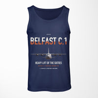 Thumbnail for Short Belfast C.1 design on dark blue tank top