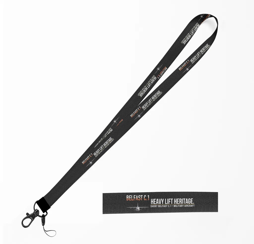 Short Belfast C.1 lanyard - black