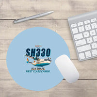 Thumbnail for Shorts 330-200 - Cartoon - Round Mouse Pad - Light Blue