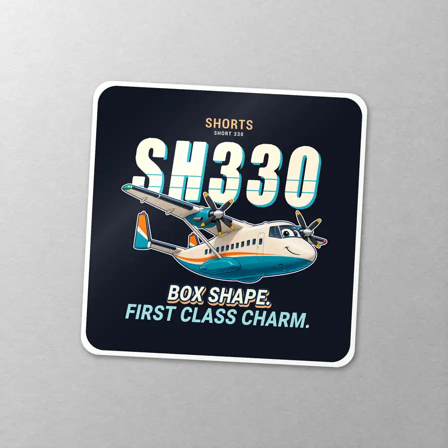 Shorts 330-200 - Cartoon - Square Sticker - Close-up