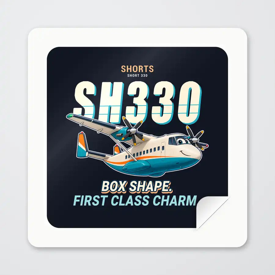 Shorts 330-200 - Cartoon - Square Sticker - Peel