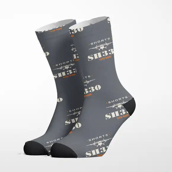 Shorts 330-200 - Heritage + Name - Socks - Grey