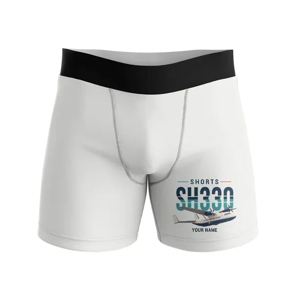 Shorts 330-200 - Men Boxers - Original + Name - White