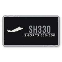 Thumbnail for Shorts 330-200 Patches - Rectangle - Black Silver