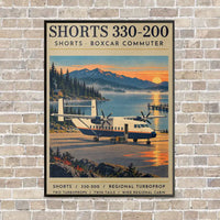 Thumbnail for Shorts 330-200 - Poster - Canvas Framed - Beige