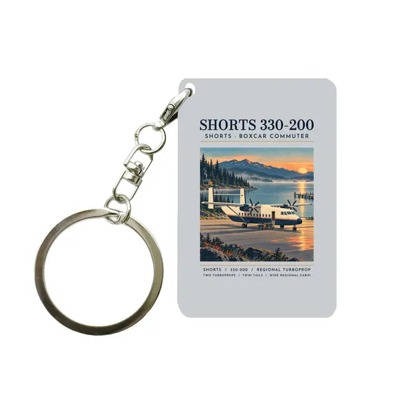 Shorts 330-200 - Poster - Key Chain - Light Gray
