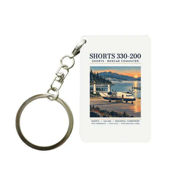 Shorts 330-200 - Poster - Key Chain - White