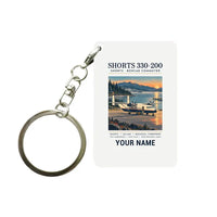Thumbnail for Shorts 330-200 - Poster + Name - Key Chain - White