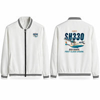 Thumbnail for Shorts 330-200 Stylish Jackets - Baseball Collar - Cartoon - White