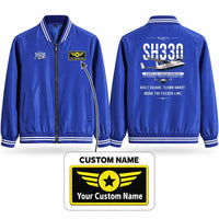 Thumbnail for Shorts 330-200 Stylish Jackets - Baseball Collar - Original + Name - Royal Blue