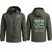 Thumbnail for Shorts 330-200 Stylish Jackets - Hooded Windbreaker - Original - Olive Green