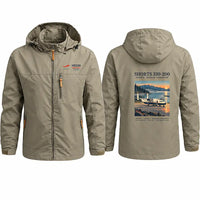 Thumbnail for Shorts 330-200 Stylish Jackets - Hooded Windbreaker - Poster - Khaki