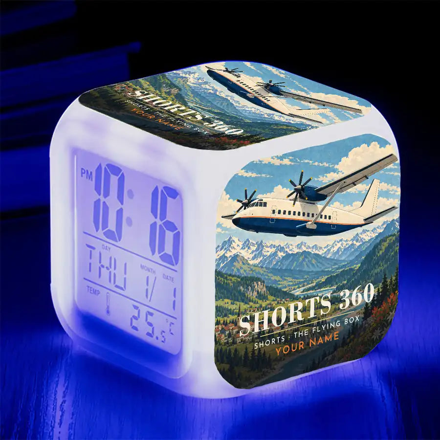 Shorts 360-300 - 3D + Name - Alarm Clock