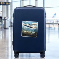 Thumbnail for Shorts 360-300 - 3D + Name - Square Sticker - Suitcase