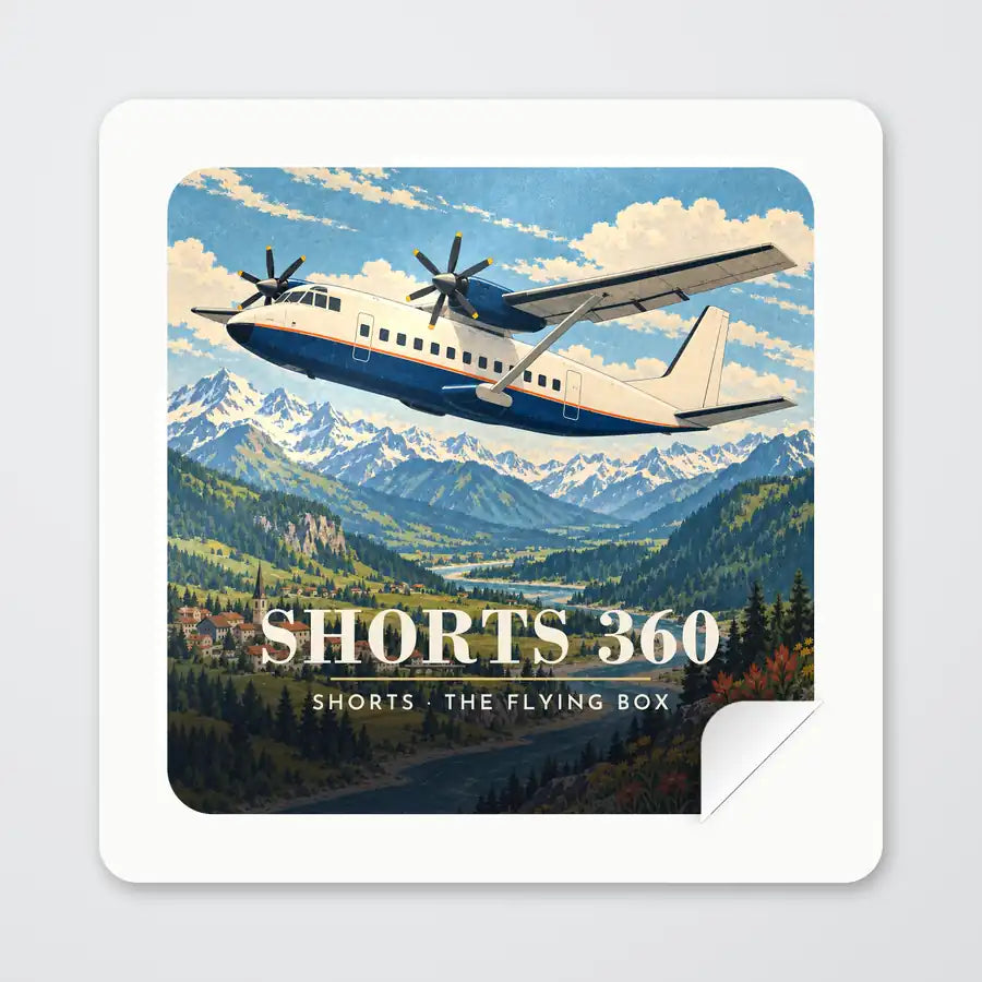 Shorts 360-300 - 3D - Square Sticker - Peel