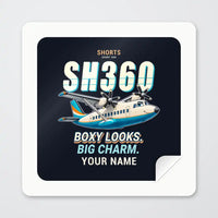 Thumbnail for Shorts 360-300 - Cartoon + Name - Square Sticker - Peel