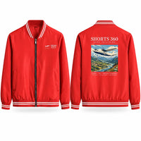 Thumbnail for Shorts 360-300 Stylish Jackets - Baseball Collar - Poster - Red