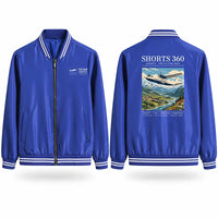Thumbnail for Shorts 360-300 Stylish Jackets - Baseball Collar - Poster - Royal Blue