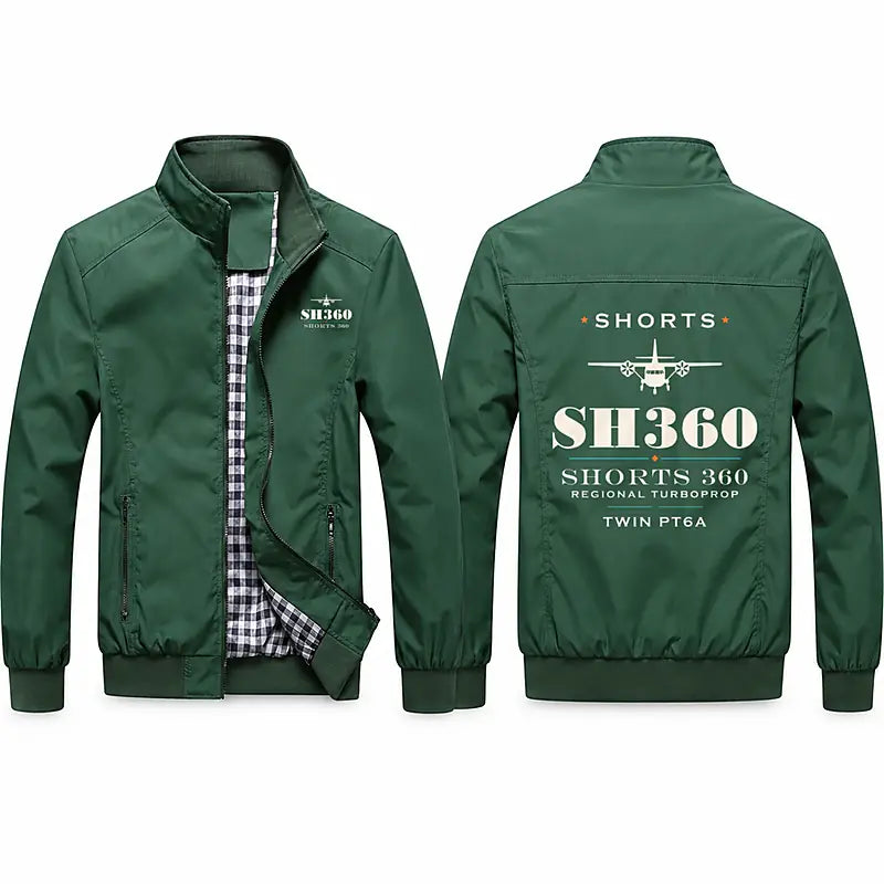 Shorts 360-300 Stylish Jackets - Stand Collar - Heritage - Green