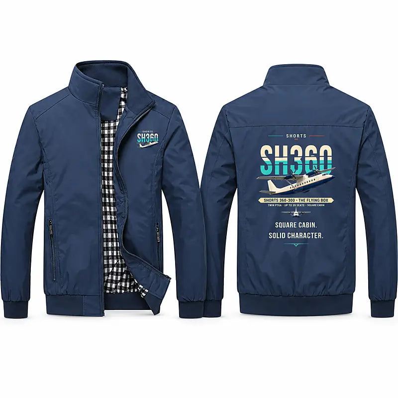 Shorts 360-300 Stylish Jackets - Stand Collar - Original - Navy Blue