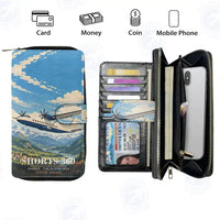 Thumbnail for Shorts 360-300 Leather Wallets - Zip Long Wallet - 3D + Name
