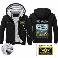 Thumbnail for Shorts 360-300 Zipped Sweatshirts - Poster + Name - Black