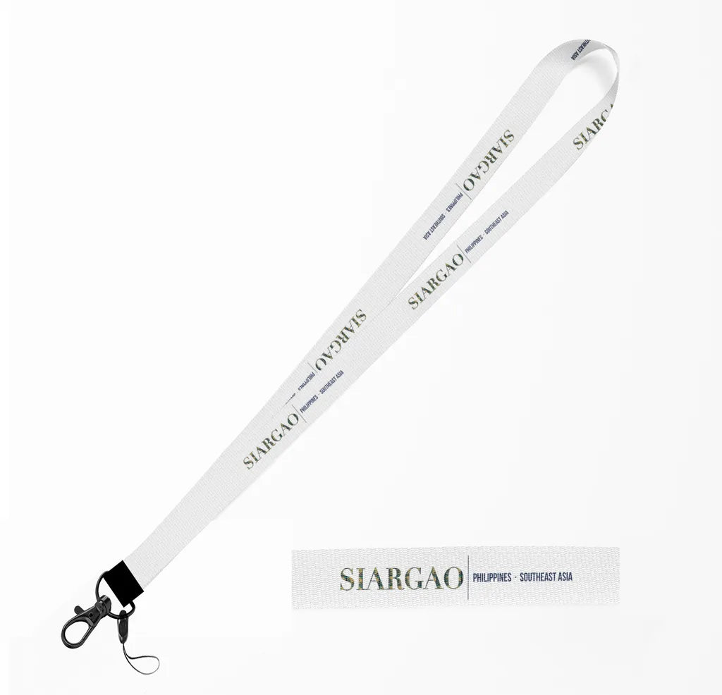 Siargao City Series lanyard - white
