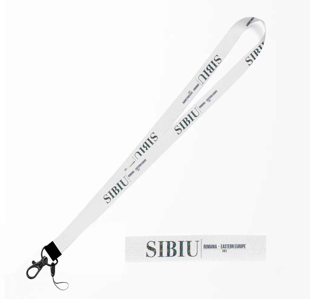 Sibiu City Series lanyard - white