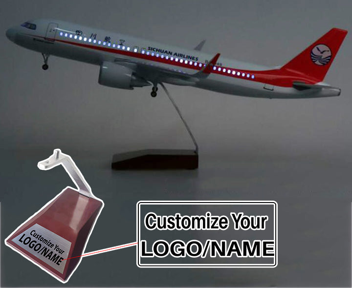 Sichuan Airlines Airbus A320Neo Airplane Model (47CM)