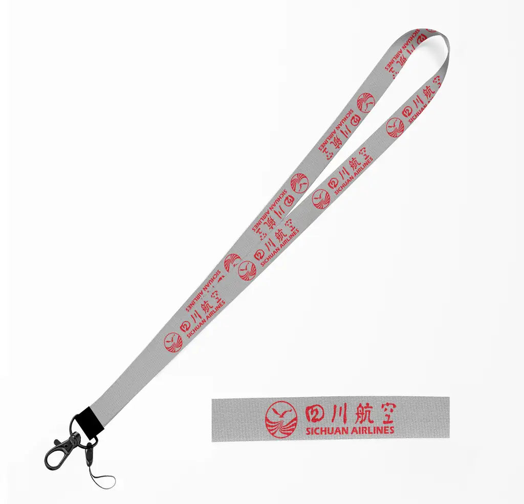 Sichuan Airlines lanyard - light gray