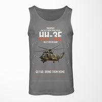 Thumbnail for Sikorsky HH-3E Jolly Green Giant design on gray tank top